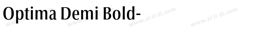 Optima Demi Bold字体转换 Optima Demi Bold字体转换